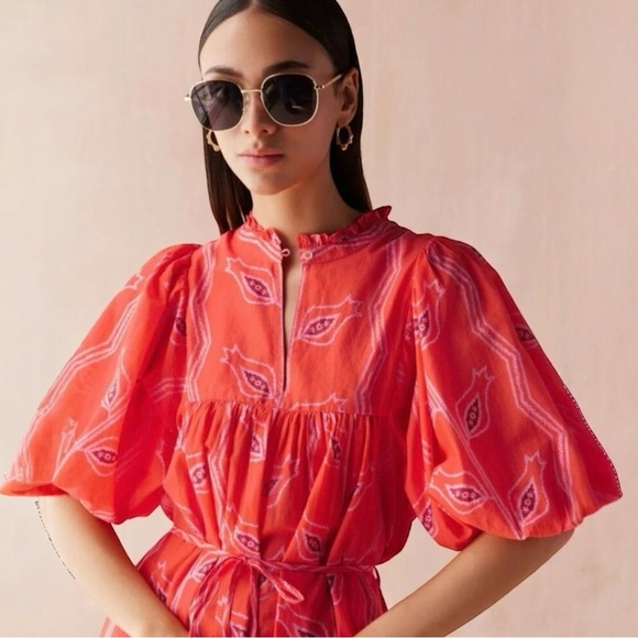 Omika Dresses & Skirts - OMIKA Wren Midi Dress, In Papaya, NWT, Small, Current Season 25’, $348MSRP